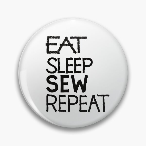 Item preview, Eat sleep sew repeat designed and sold by ReluctantChickn.