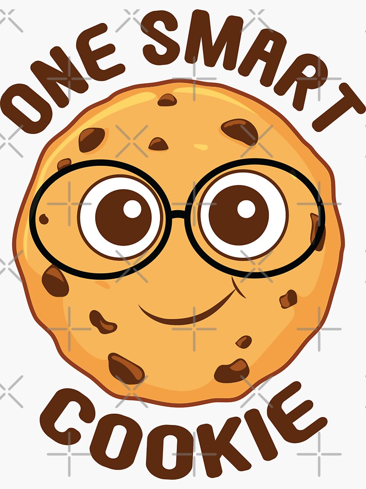 one-smart-cookie-sticker-for-sale-by-theinkelephant-redbubble