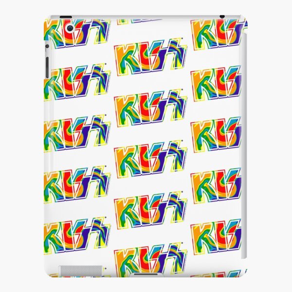 Rainbow Tie-Dye Kiss The Band Logo iPad Snap Case