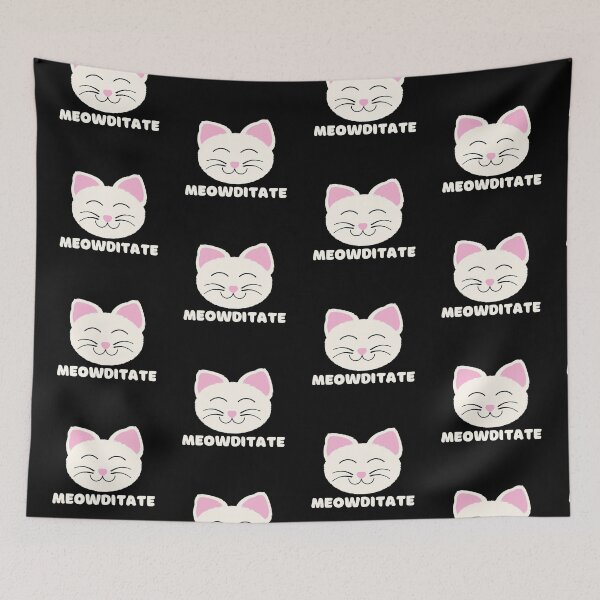 Item preview, Meditating Cat, Mindfulness, Cat Face designed and sold by Midsummer1942.