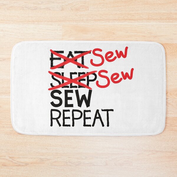 Item preview, Sew sew sew repeat designed and sold by ReluctantChickn.