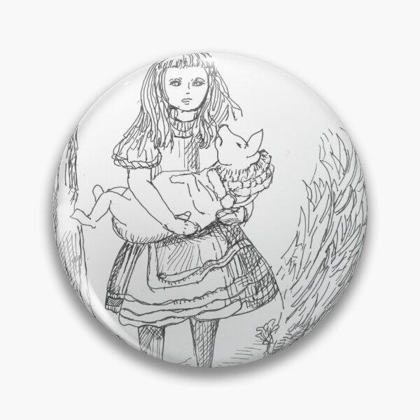 Item preview, Alice and the Pig Baby, Alice in Wonderland, TeresaTown at Redbubble, 2020 designed and sold by Mark Stansberry.