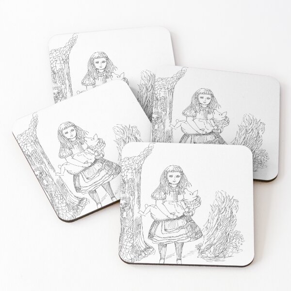 Item preview, Alice and the Pig Baby, Alice in Wonderland, TeresaTown at Redbubble, 2020 designed and sold by Mark Stansberry.