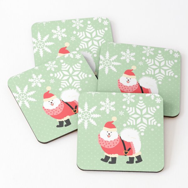 Item preview, Samoyed Christmas Santa Claus designed and sold by Lulupainting.
