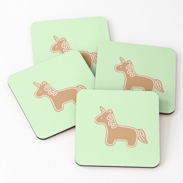 Item preview, Little Gingerbread Christmas Unicorn - Green designed and sold by bassoongirl123.