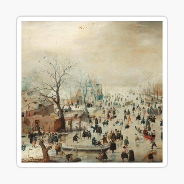 Holiday Ice Skating Rijks Museum Collection Sticker