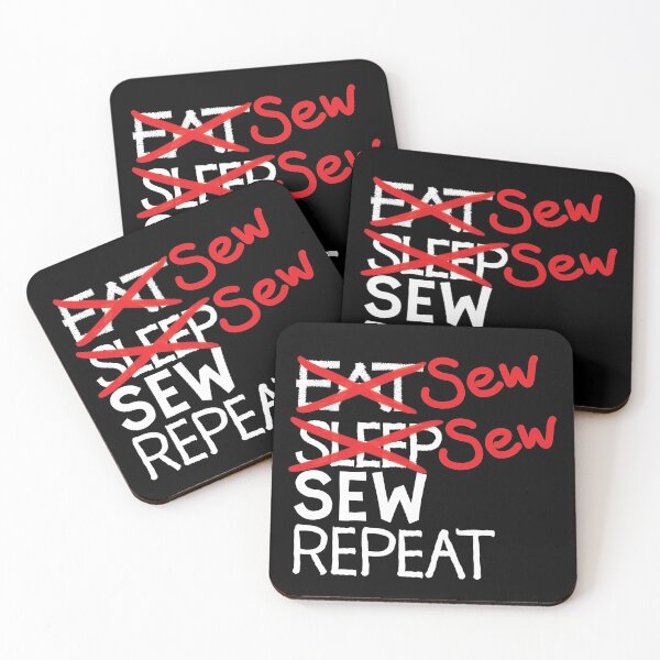 Item preview, Sew sew sew repeat designed and sold by ReluctantChickn.