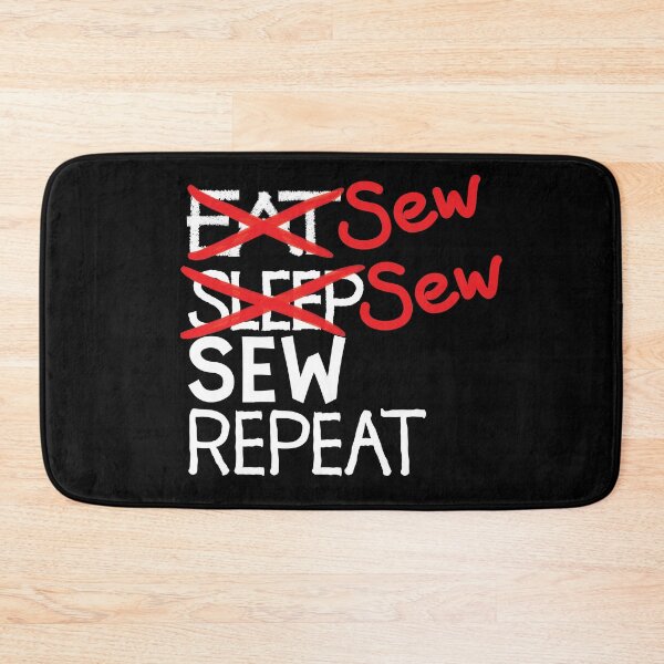 Item preview, Sew sew sew repeat designed and sold by ReluctantChickn.