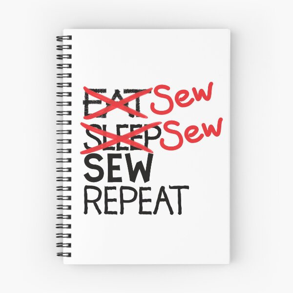 Item preview, Sew sew sew repeat designed and sold by ReluctantChickn.