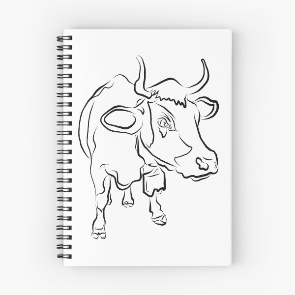 Artikelvorschau, Cow01 Moo Drawing entworfen und verkauft von Kelster Lane Creative.