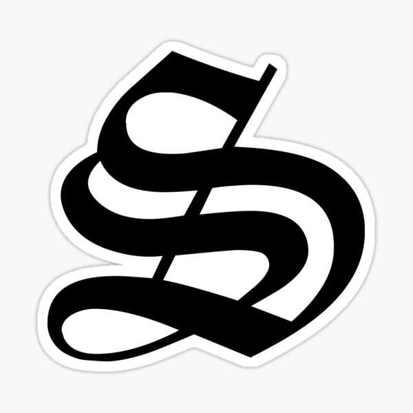 S – Old English Initial Black Letter S