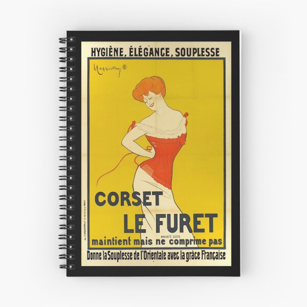 Item preview, retro corset le furet maintient mais ne comprime pas             designed and sold by CorasPosters.