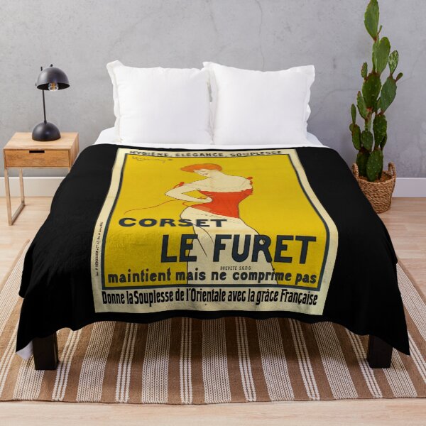 Item preview, retro corset le furet maintient mais ne comprime pas             designed and sold by CorasPosters.