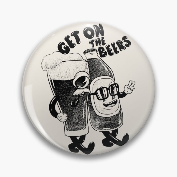 Item preview, Get on the Beers (for White) designed and sold by Any Color Designs.
