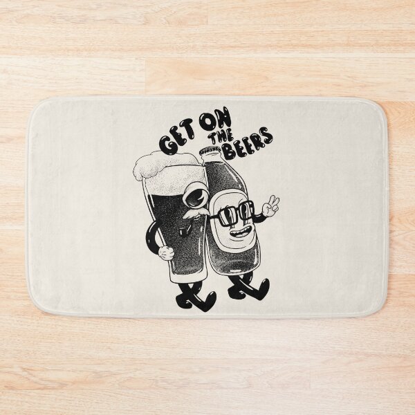 Item preview, Get on the Beers (for White) designed and sold by Any Color Designs.