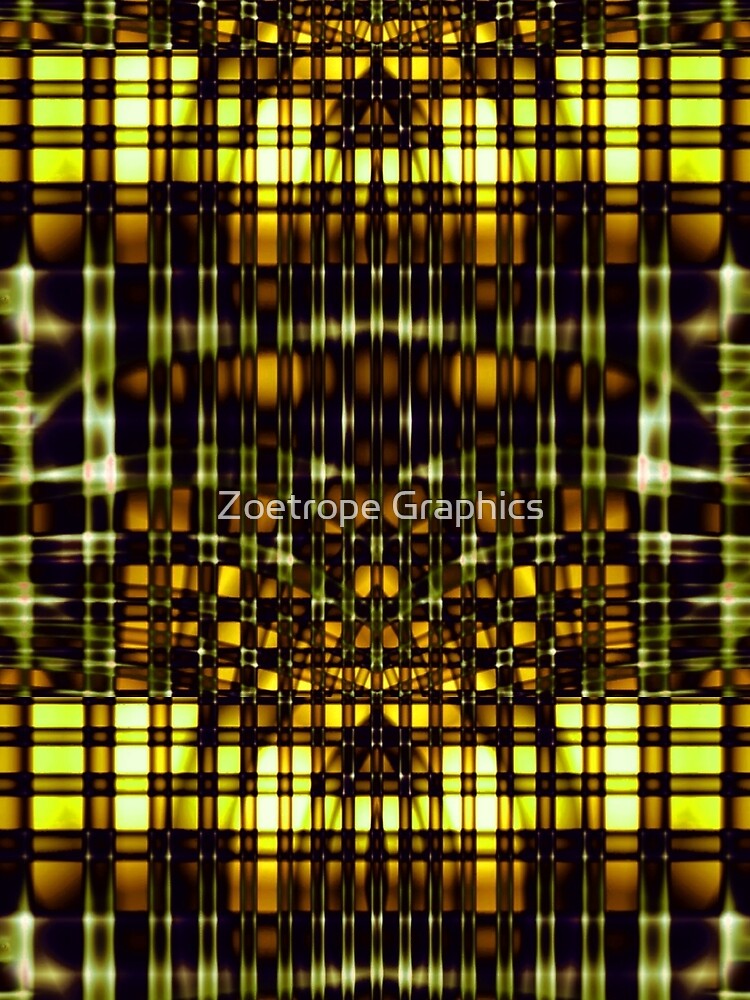 Abstract Lines in Chartreuse by CharmaineZoe