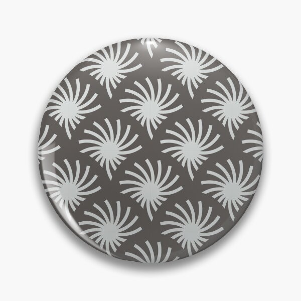 Item preview, Circular Palms Geometric Pattern – Gray designed and sold by RoguePatterns.