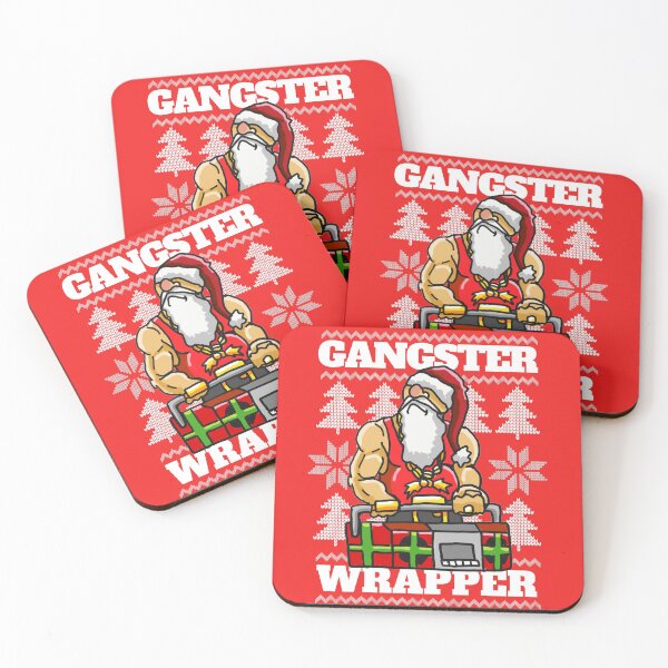 Item preview, Gangsta Gangster Rap Christmas Theme - Ugly Christmas Hip Hop themed for the Holiday Season designed and sold by sketchNkustom.