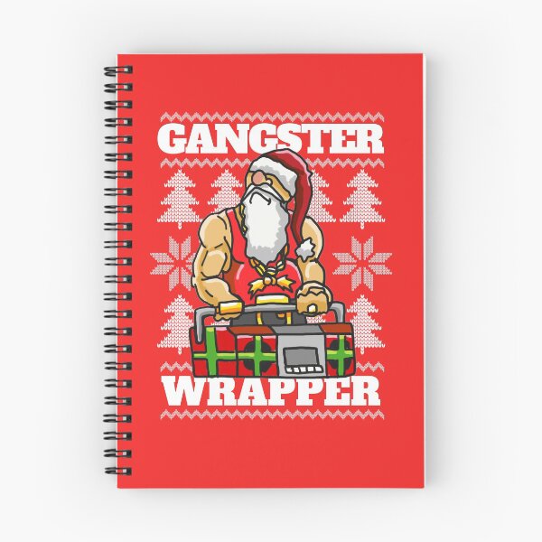 Item preview, Gangsta Gangster Rap Christmas Theme - Ugly Christmas Hip Hop themed for the Holiday Season designed and sold by sketchNkustom.