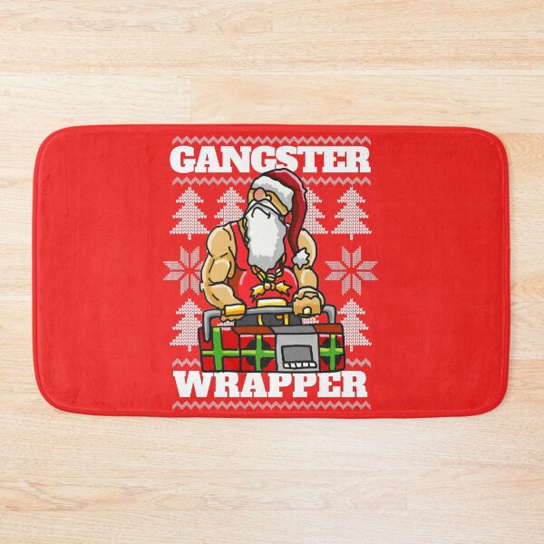 Item preview, Gangsta Gangster Rap Christmas Theme - Ugly Christmas Hip Hop themed for the Holiday Season designed and sold by sketchNkustom.