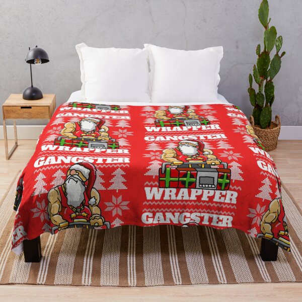 Item preview, Gangsta Gangster Rap Christmas Theme - Ugly Christmas Hip Hop themed for the Holiday Season designed and sold by sketchNkustom.