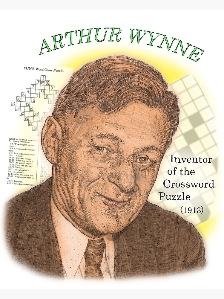  Arthur Wynne Inventor Of The Crossword Puzzle Art Print By Eedeeo 