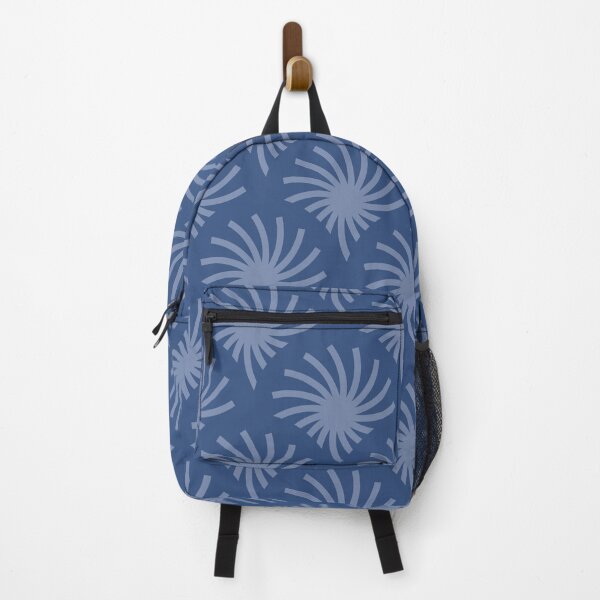 Item preview, Circular Palms Geometric Pattern – Faded Blue designed and sold by RoguePatterns.