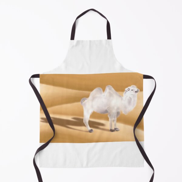 Item preview, Watercolor Illustration of a white camel standing alone in the desert designed and sold by iswenyi.
