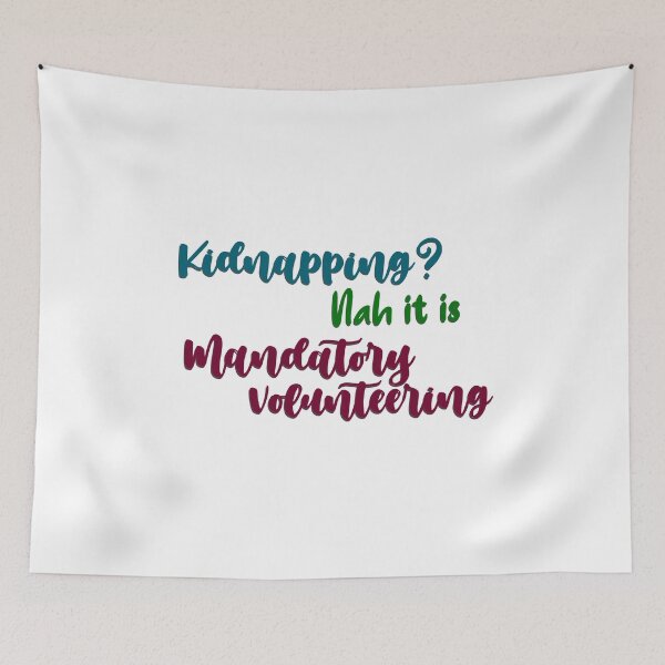 Item preview, Mandatory volunteering  designed and sold by Cloud Five.