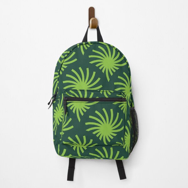 Item preview, Circular Palms Geometric Pattern – Forest & Lime Green designed and sold by RoguePatterns.