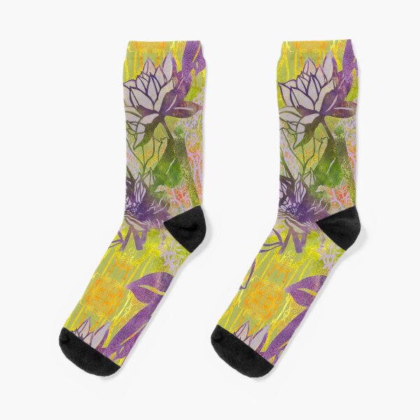 Lotus and Paisley RB Socks