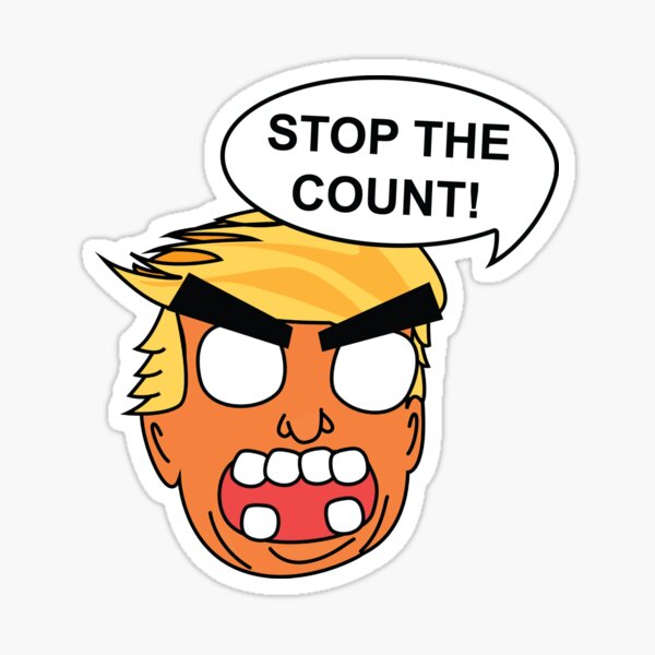 STOP THE COUNT! Sticker