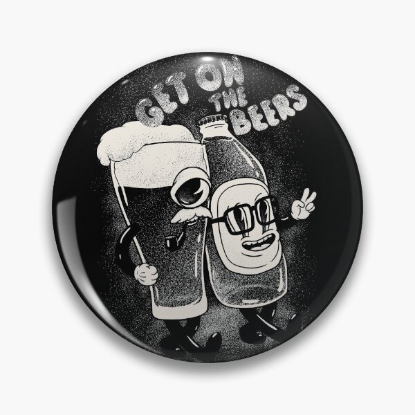 Item preview, Get on the Beers (for Black) designed and sold by Any Color Designs.