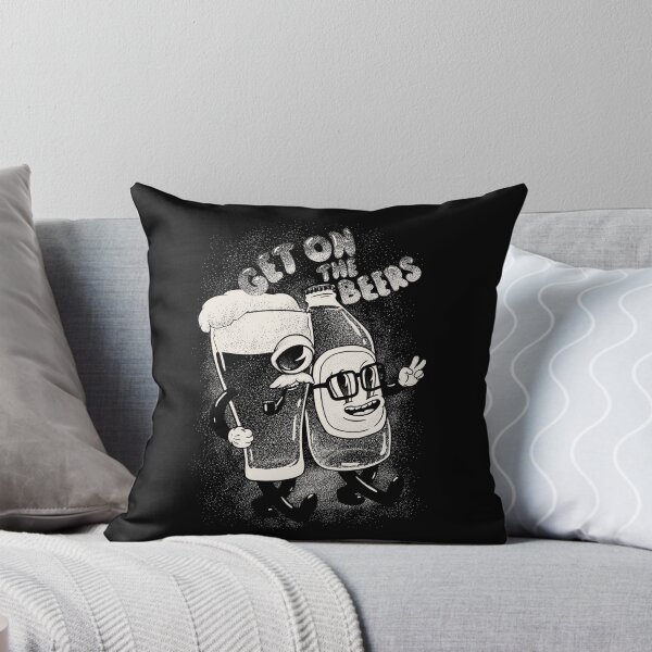 Item preview, Get on the Beers (for Black) designed and sold by Any Color Designs.