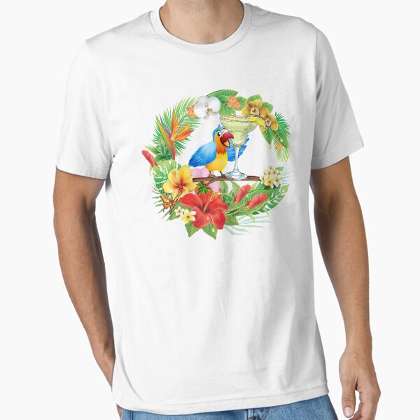 Item preview, Parrot with a Margarita designed and sold by ParrotHeadSwag.