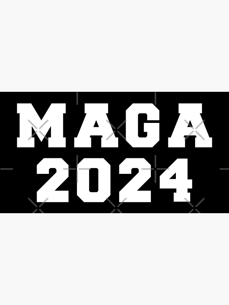 MAGA 2024 Sticker For Sale By Apricot Tees Redbubble   Bg,f8f8f8 Flat,750x,075,f Pad,750x1000,f8f8f8 