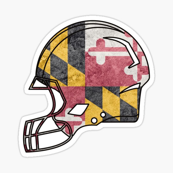 "Maryland Flag Football Helmet" Sticker for Sale by MDPride Redbubble
