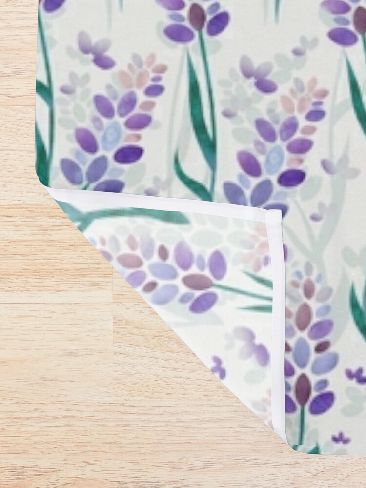 Disover Lavender Fields Pattern, Light Shower Curtain