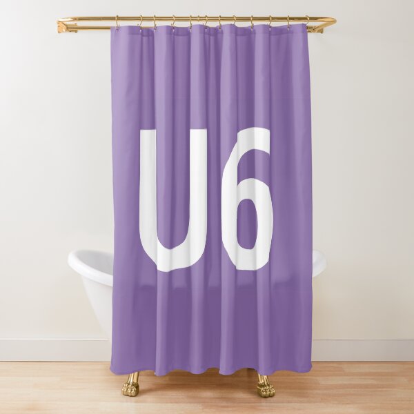 U6 Berlin U-Bahn Symbol Shower Curtain