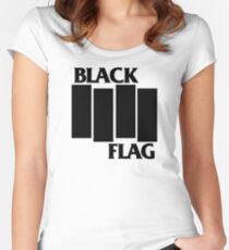 Black Flag Women's Fitted Scoop T-Shirt