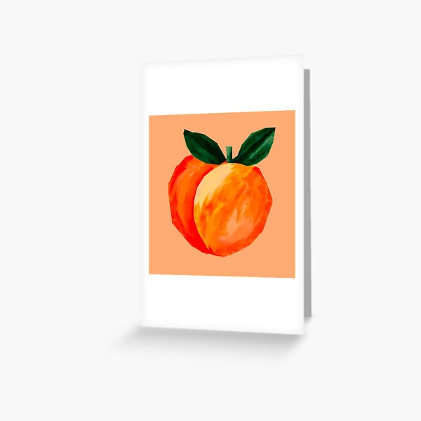 Peach Greeting Card