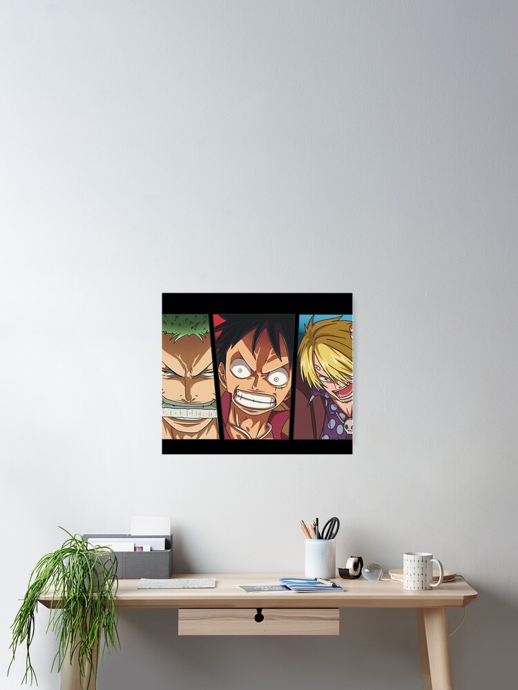 Poster El Trio De Monstruos One Piece De Aloha Life 808 Redbubble