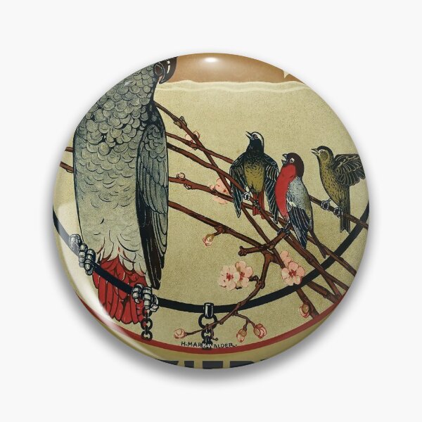 Item preview, retro sing ziervogel ausstellung zurich designed and sold by CorasPosters.