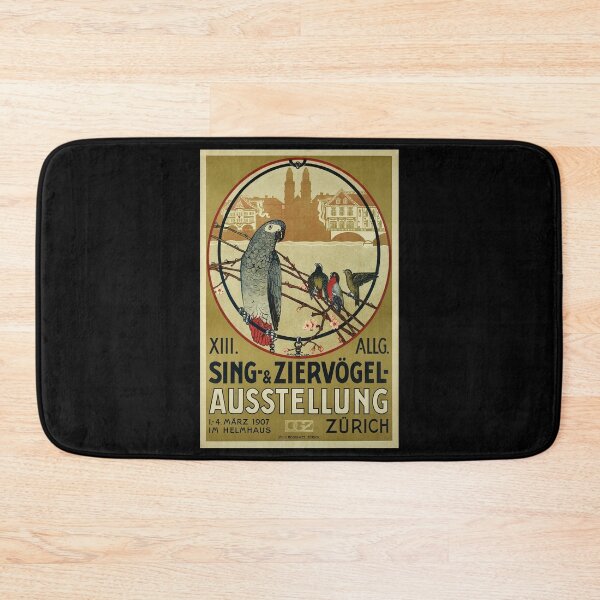 Item preview, retro sing ziervogel ausstellung zurich designed and sold by CorasPosters.