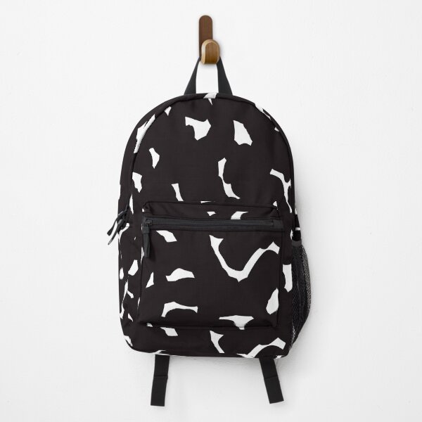 Item preview, Black and White Modern Cowhide Animal Print Abstract white Shapes Minimalist designed and sold by PlumGood.