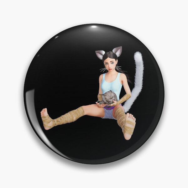 Item preview, Cute Anime Cat Girl With Kitty designed and sold by StormyMuse.
