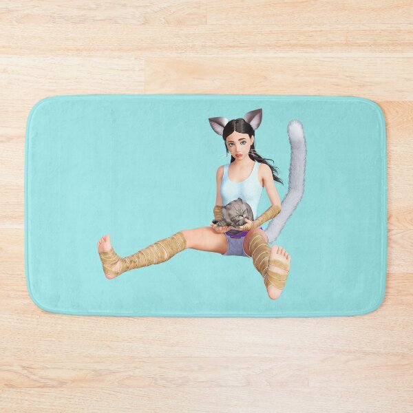 Item preview, Cute Anime Cat Girl With Kitty designed and sold by StormyMuse.
