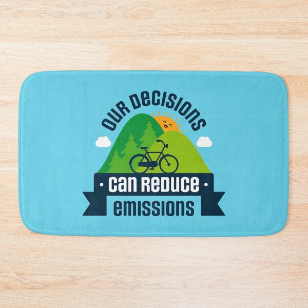 Item preview, Our Decisions Can Reduce Emissions - Cute Bike designed and sold by Gudland.