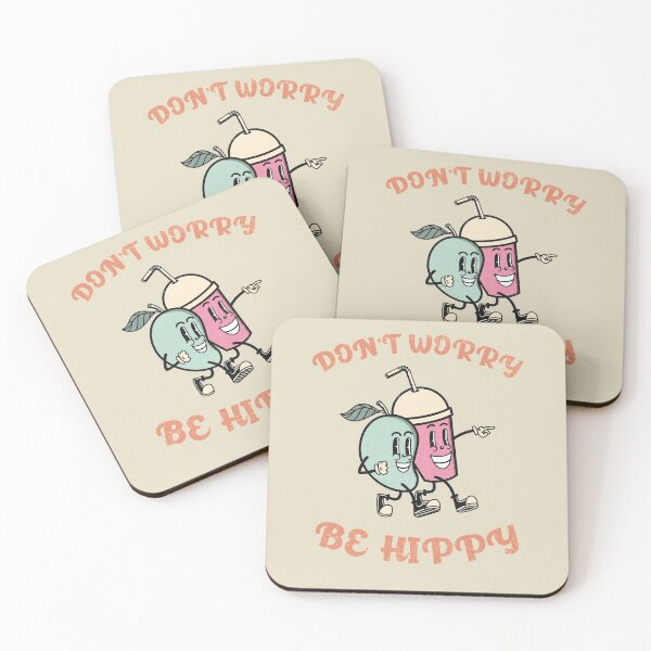 Item preview, Don't Worry Be Hippy Orange Cartoon Pear And Drink designed and sold by Mustard Prophet.