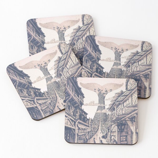 Item preview, Whale town by Hayah Ilustration designed and sold by Hayah-Illu.